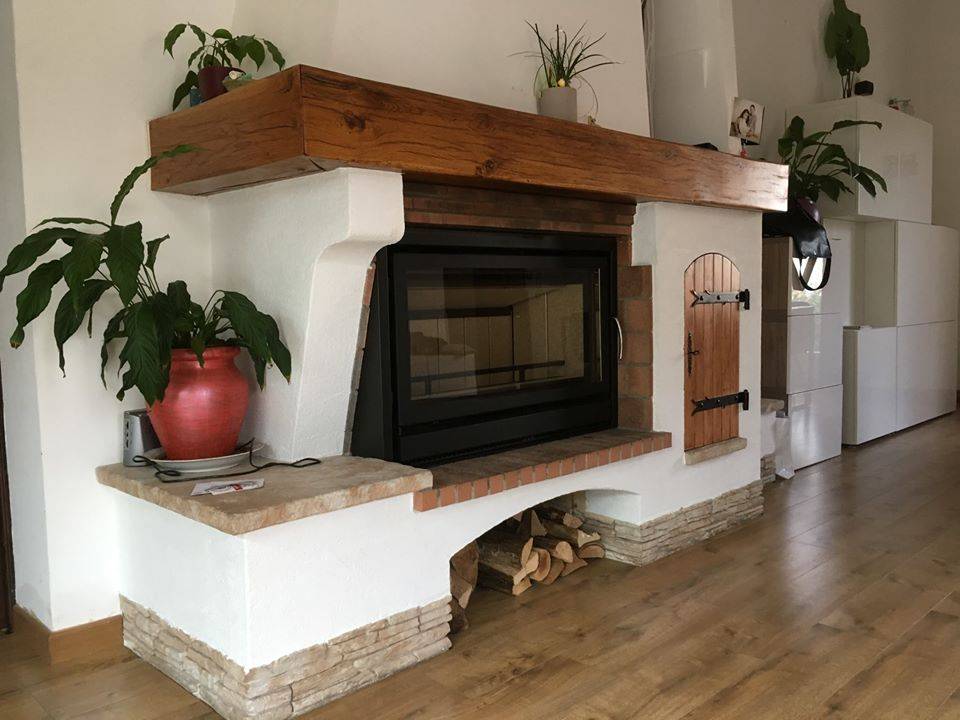 Installation d'un insert bois dans une cheminée ouverte sur Gareoult près de saint maximin la sainte baume dans le Var 83