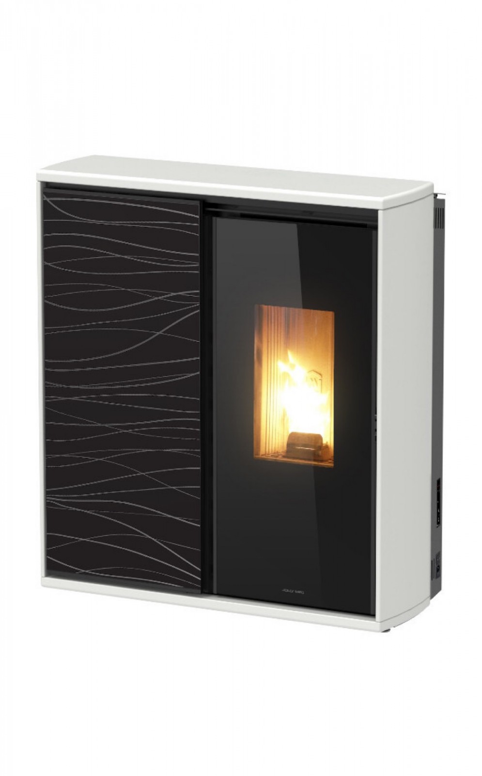 JM reverse poêle hybride mixte bois & granulés distribués par Atrier d’eco Saint Maximin dans le Var près de Brignoles 83 jollymec