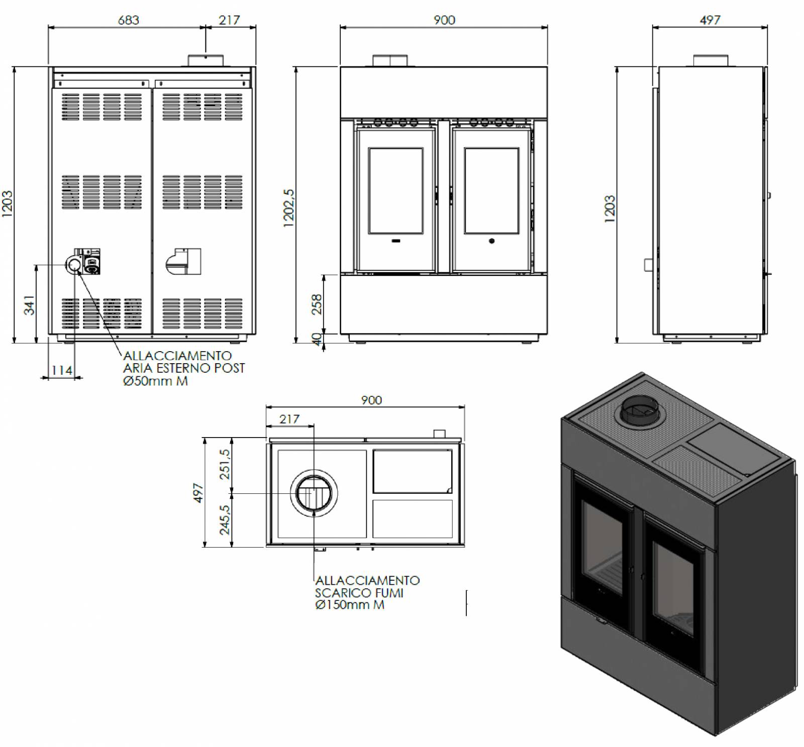 Le poêle Mixte bois / granulés KLOVER Dual est arrivée dans le Var Saint Maximin la sainte baume
