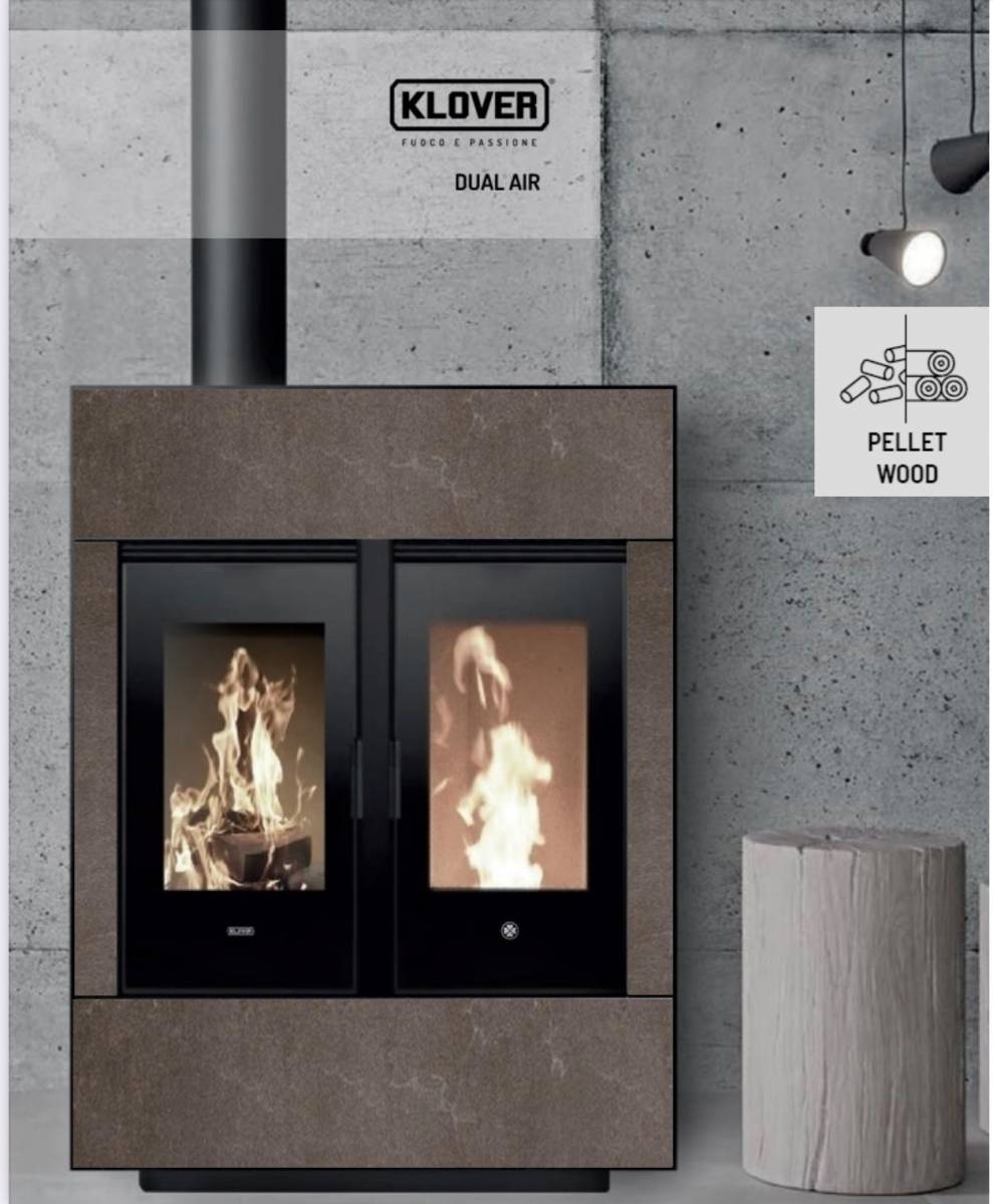 Le poêle Mixte bois / granulés KLOVER Dual est arrivée dans le Var Forcalqueiret